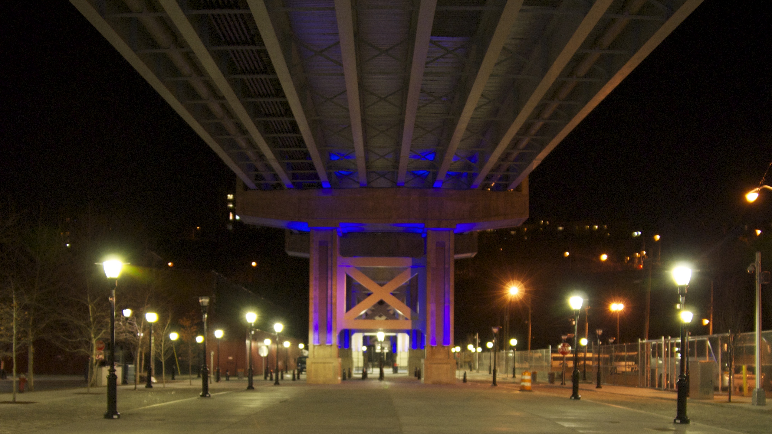 Hoboken 14 St Viaduct at Night