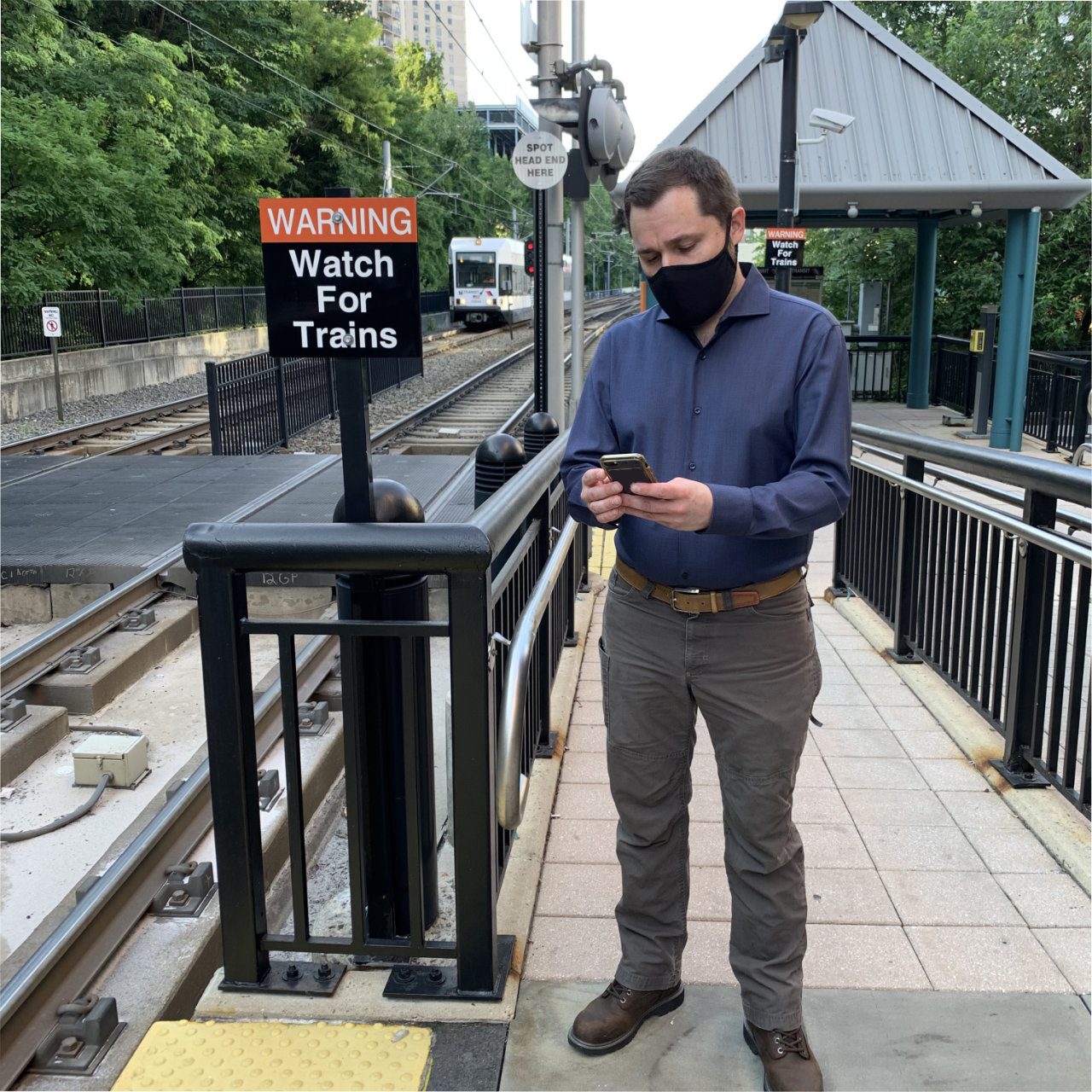 Stewart Mader tests new daily digital tickets for light rail on the NJ Transit app.