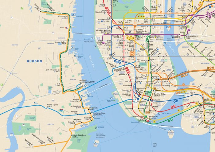 NYC Subway Maps Have a Long History of Including Regional Transit