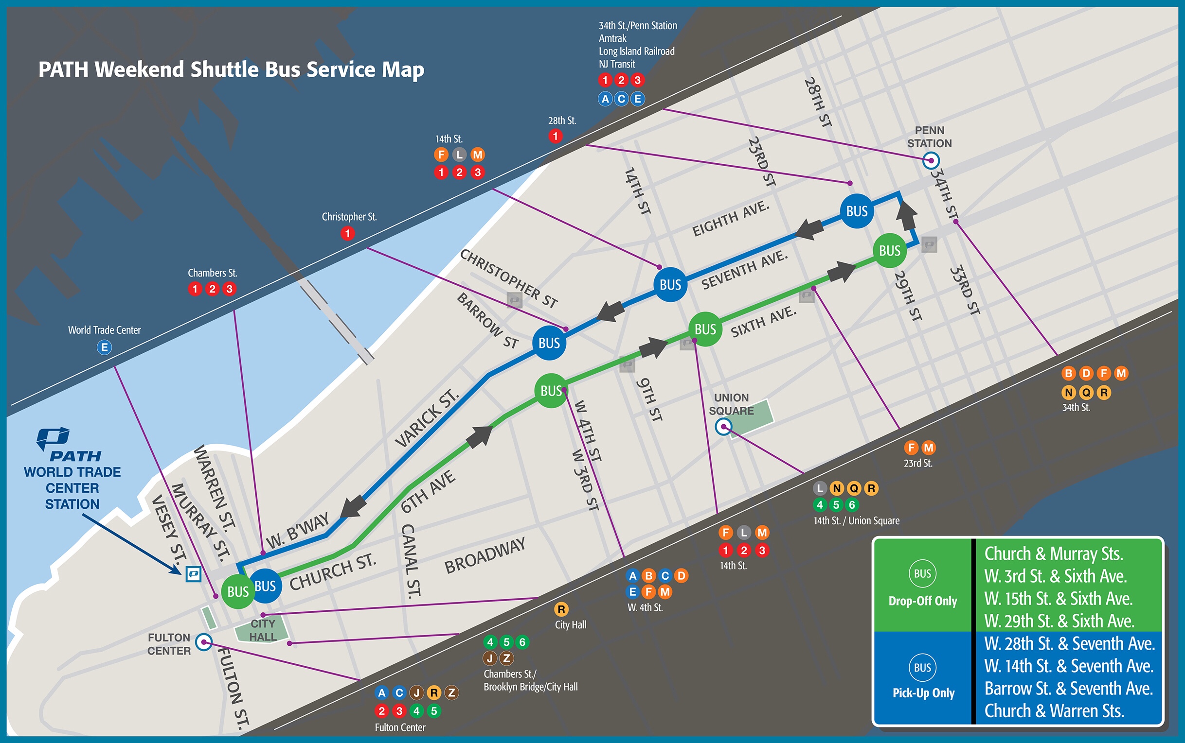 2016 PATH Sustitute Bus See Map